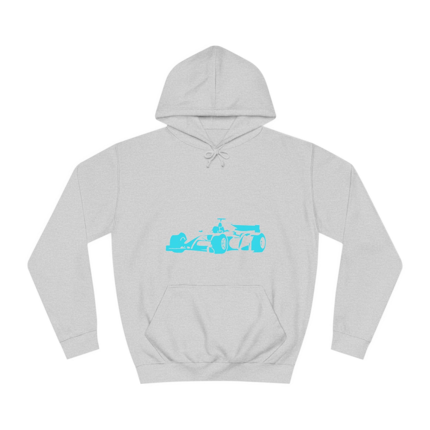 Light Blue Racing Car Hoodie