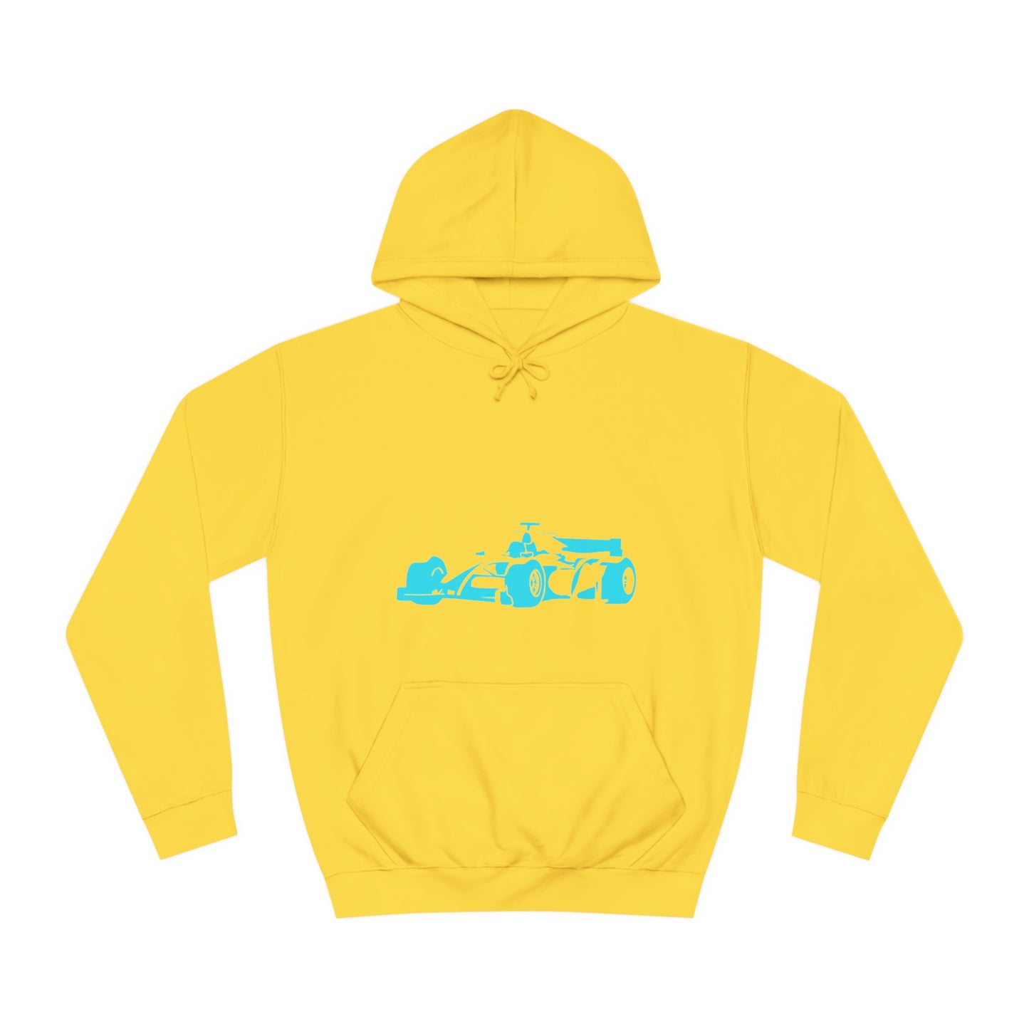 Light Blue Racing Car Hoodie