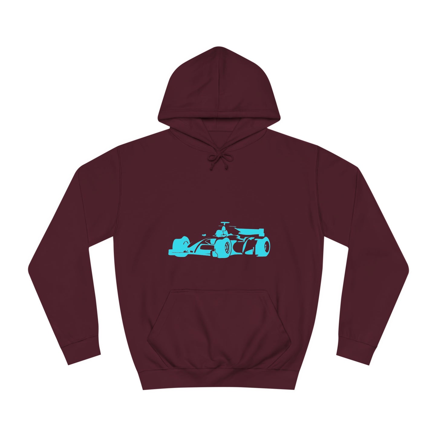 Light Blue Racing Car Hoodie