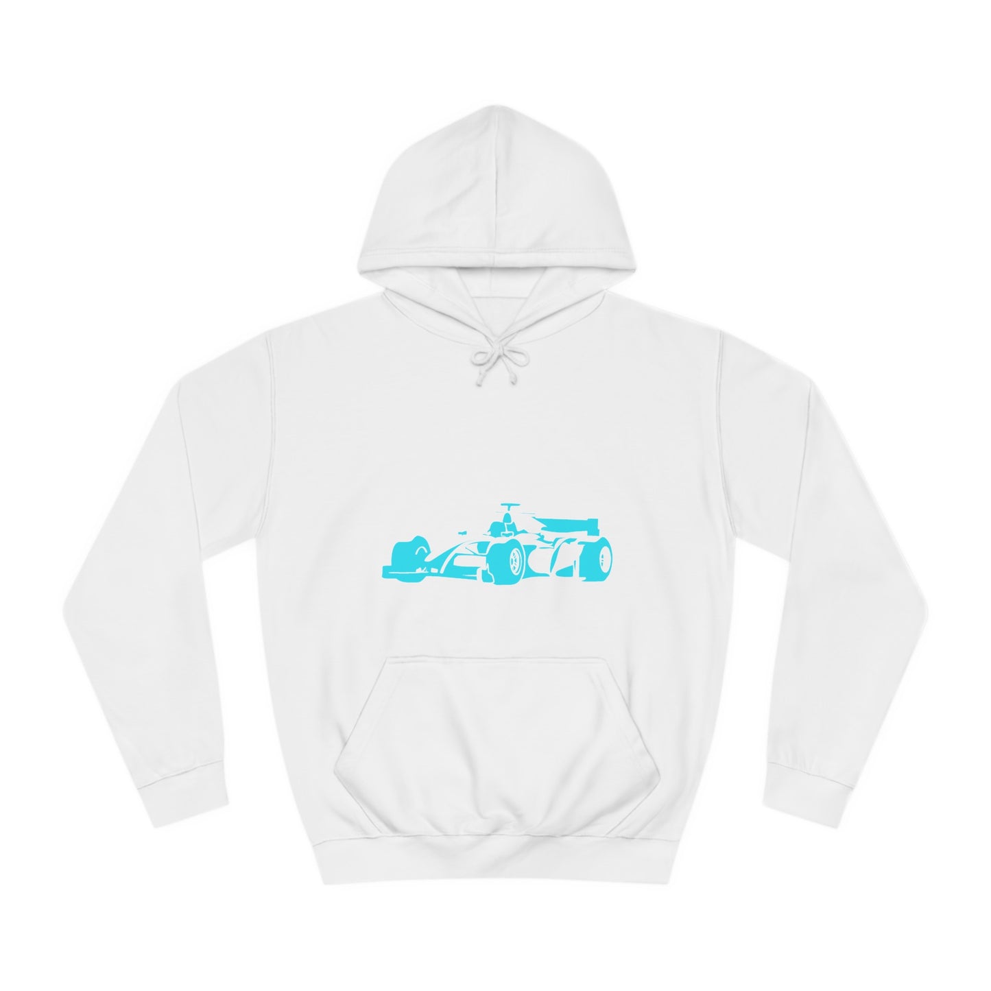Light Blue Racing Car Hoodie