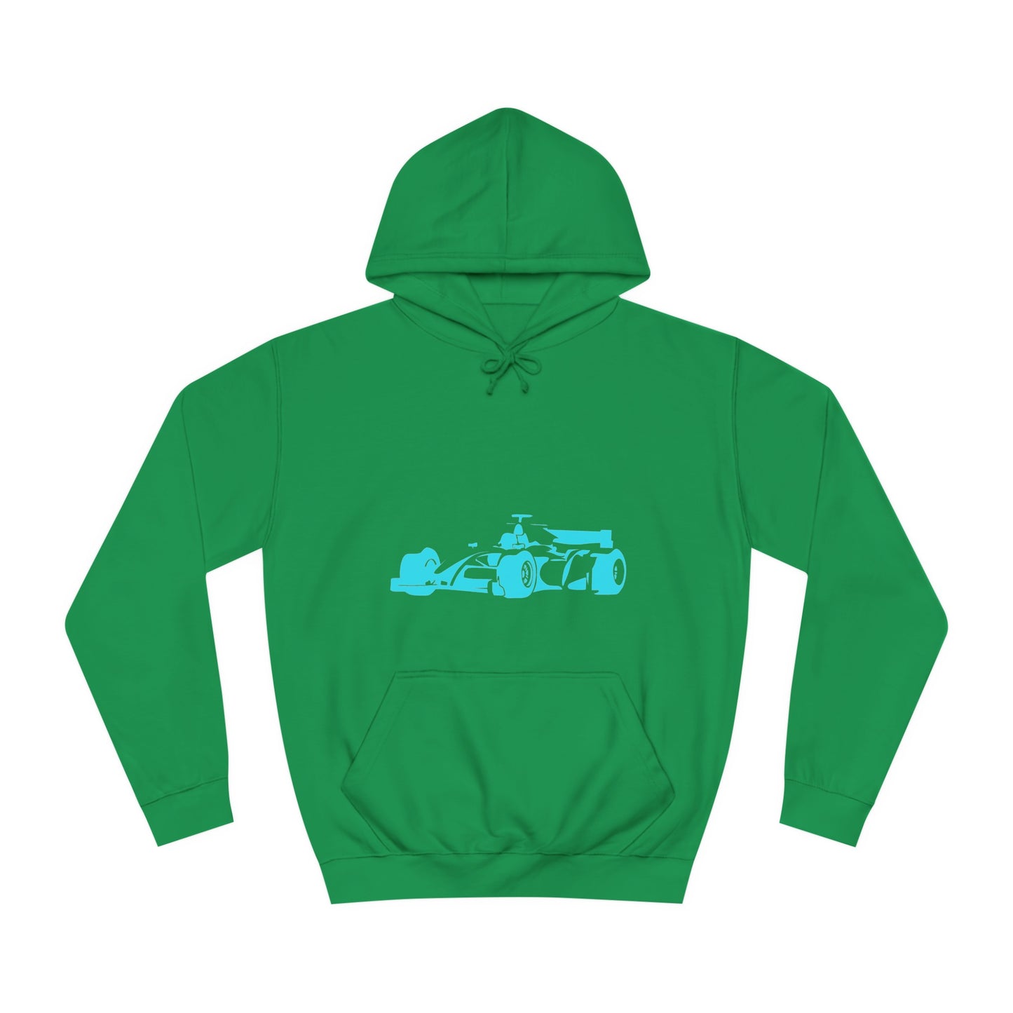 Light Blue Racing Car Hoodie