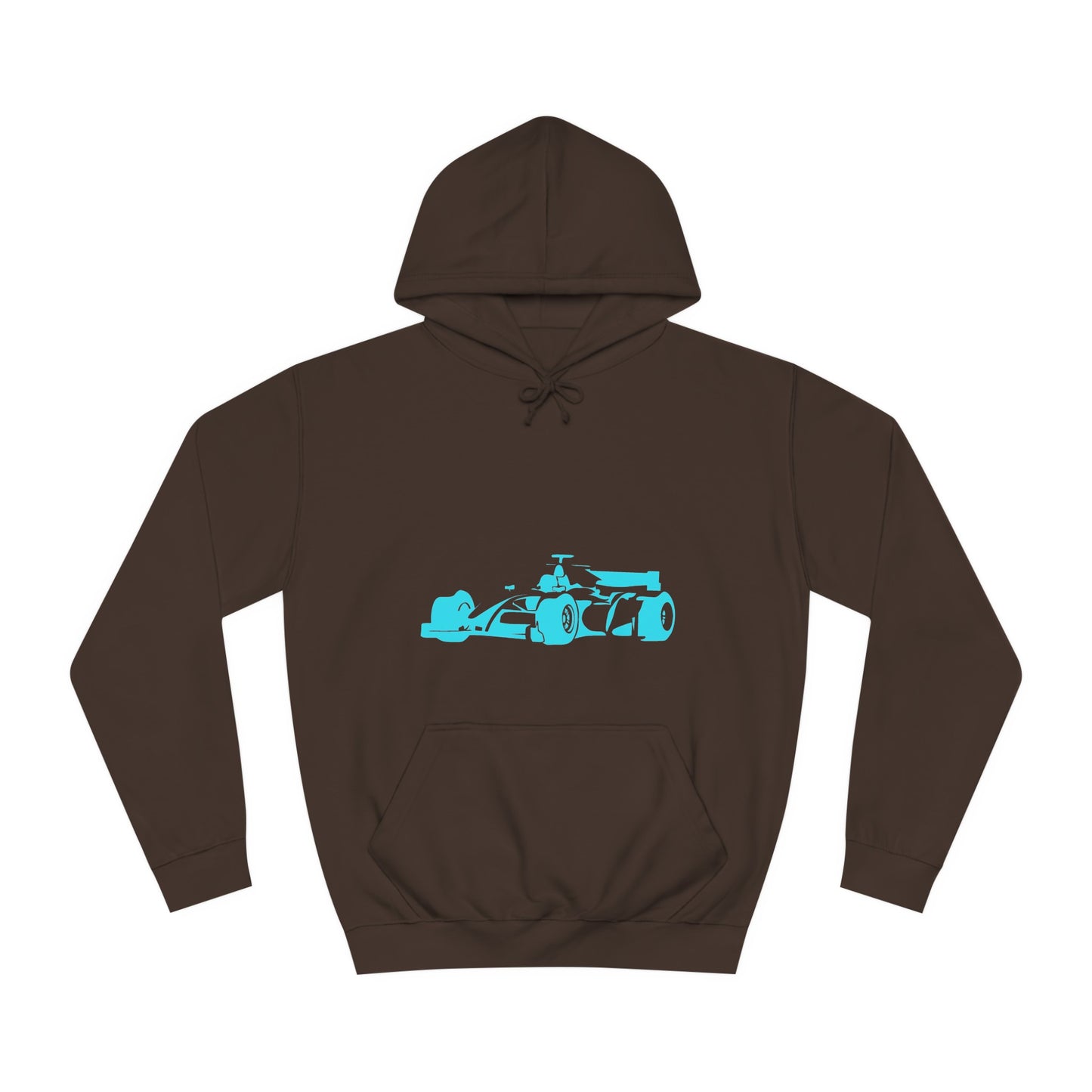 Light Blue Racing Car Hoodie