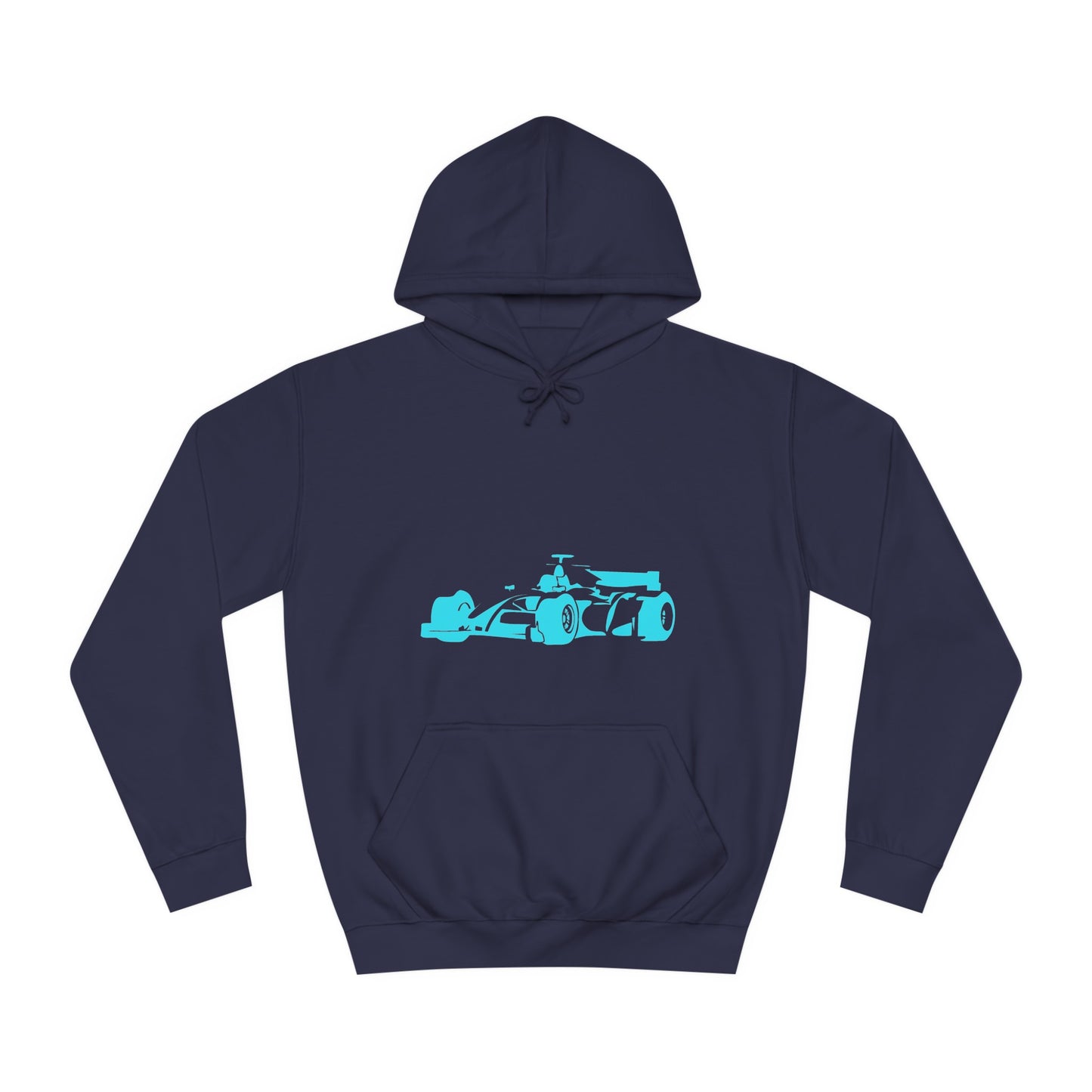 Light Blue Racing Car Hoodie
