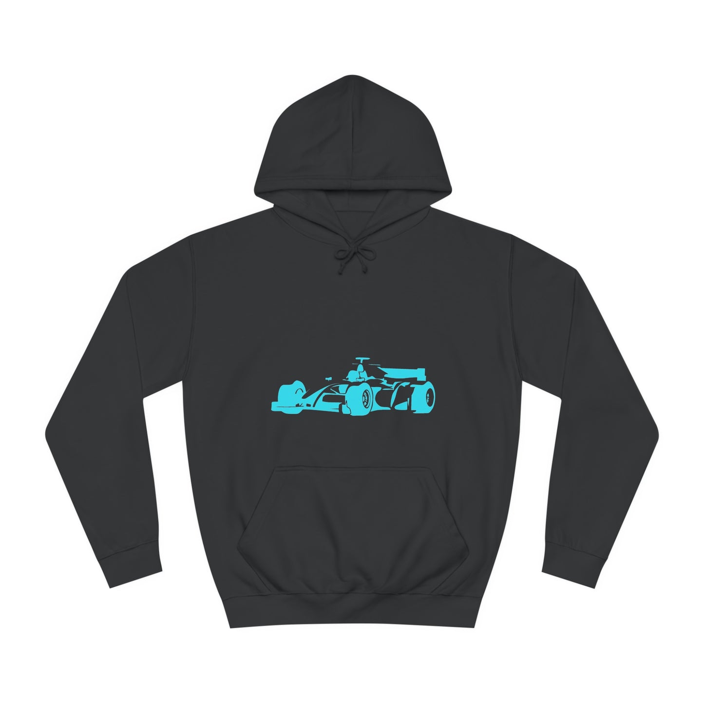 Light Blue Racing Car Hoodie
