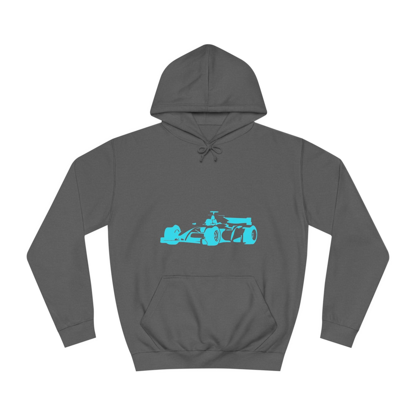 Light Blue Racing Car Hoodie